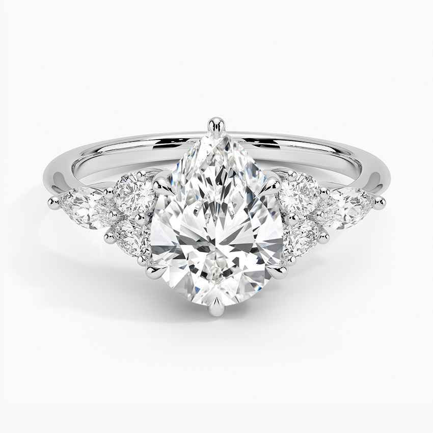 Luceillante Asscher Moissanite Engagement Ring-VOOGME