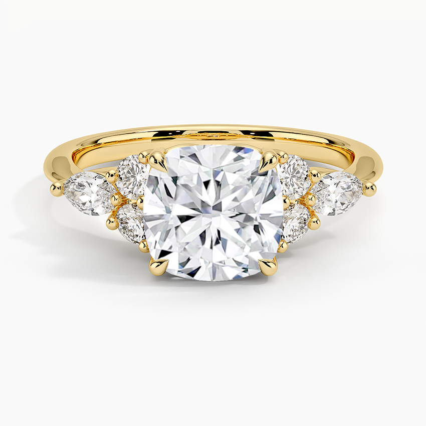 Luceillante Asscher Moissanite Engagement Ring-VOOGME