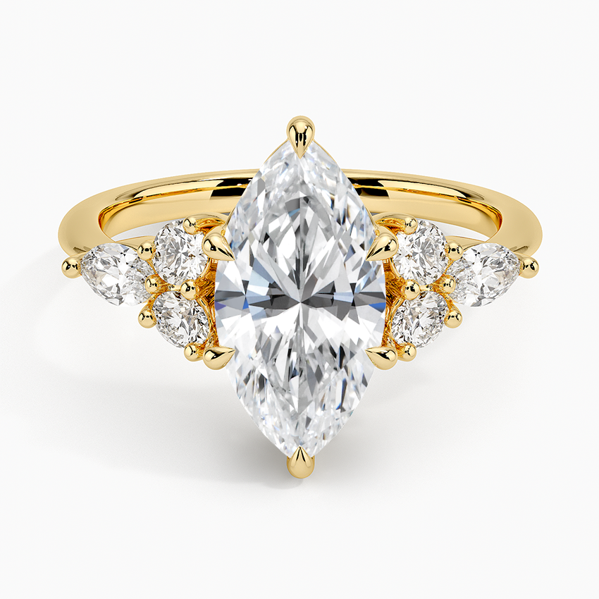 Luceillante Asscher Moissanite Engagement Ring-VOOGME