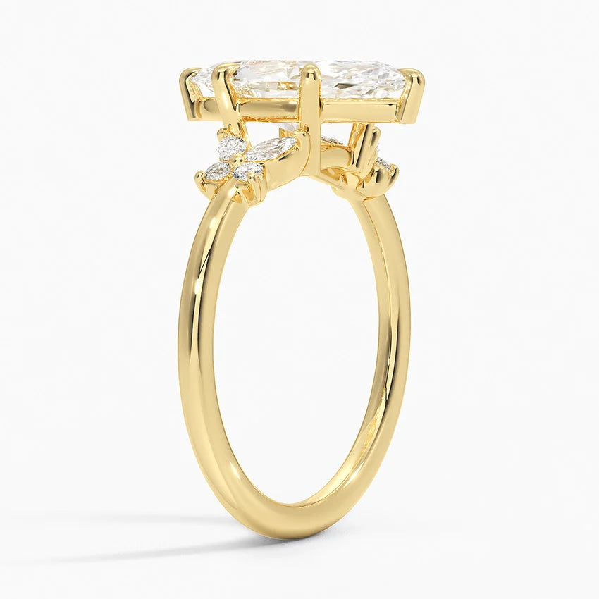 Le Libellule Moissanite Engagement Ring-VOOGME