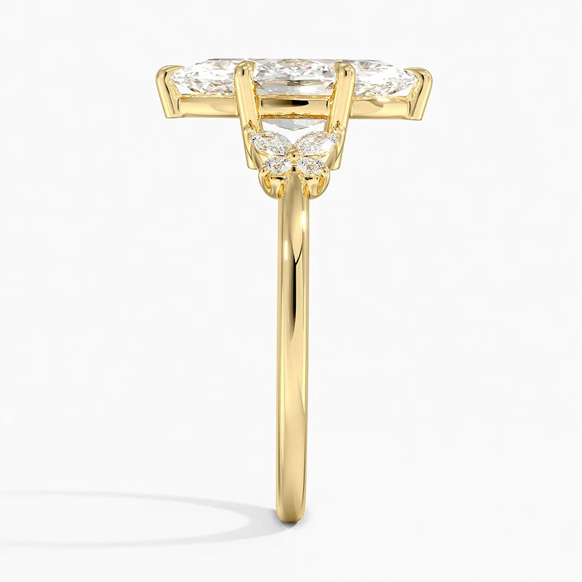 Le Libellule Moissanite Engagement Ring-VOOGME