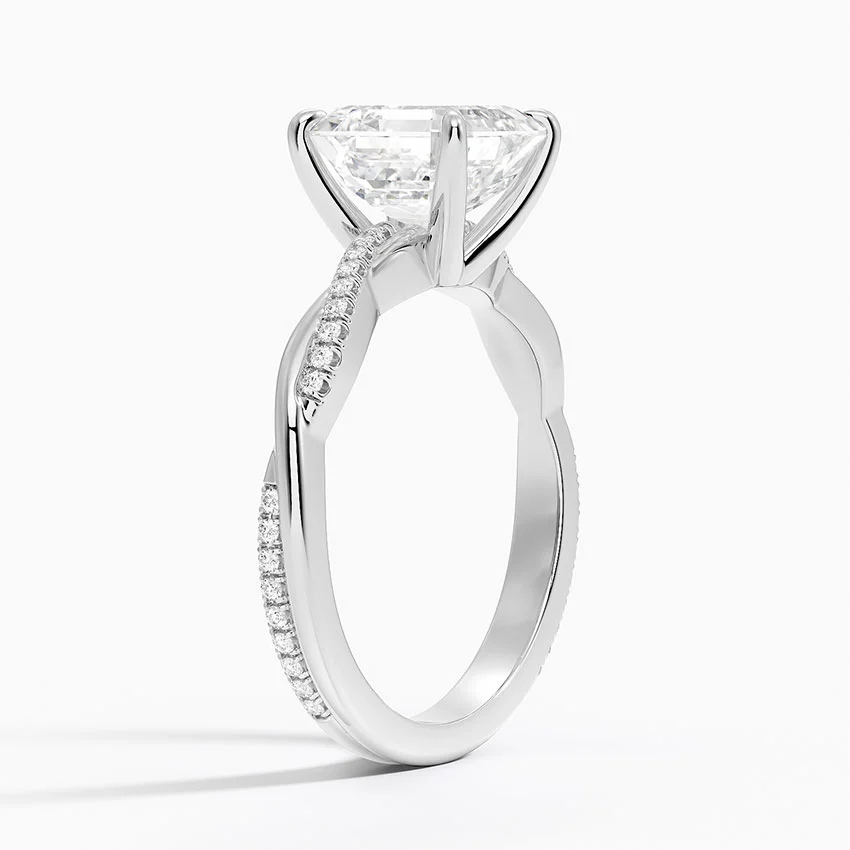Twised Vine Moissanite Engagement Ring-VOOGME