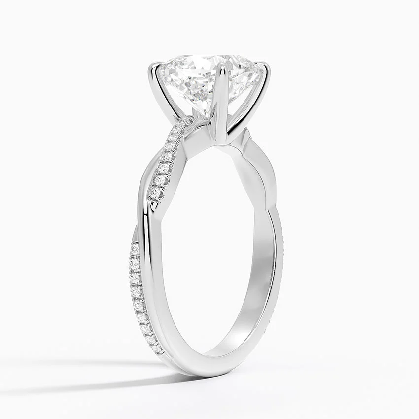 Twised Vine Moissanite Engagement Ring-VOOGME