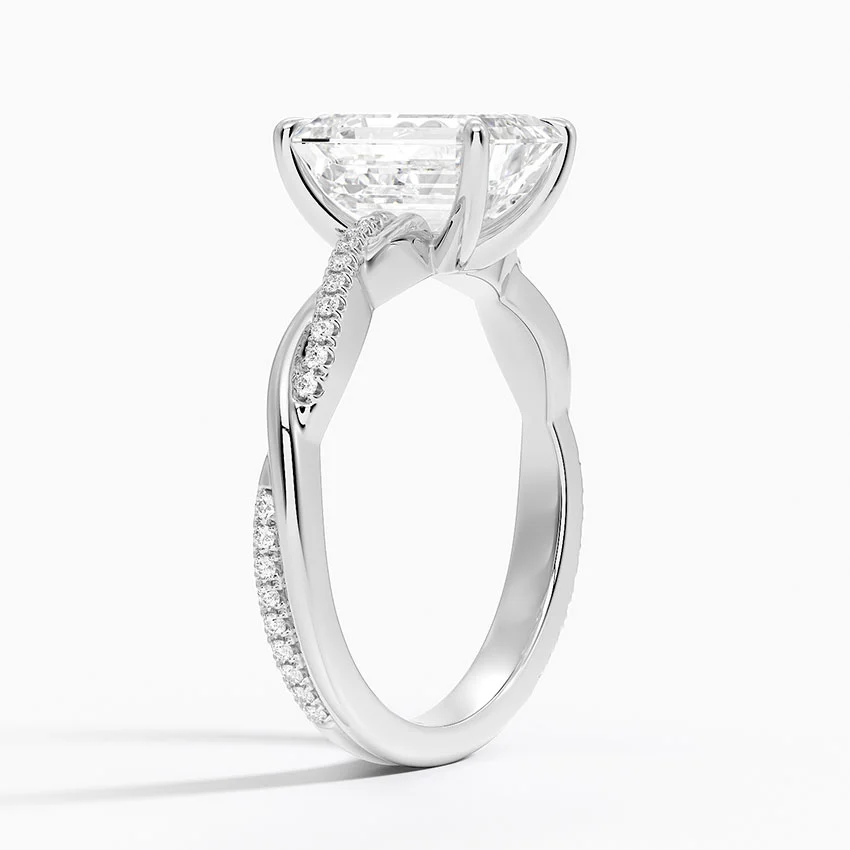 Twised Vine Moissanite Engagement Ring-VOOGME