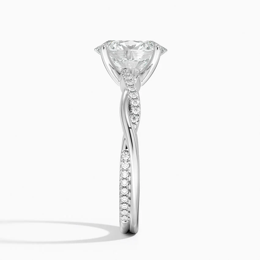 Twised Vine Moissanite Engagement Ring-VOOGME