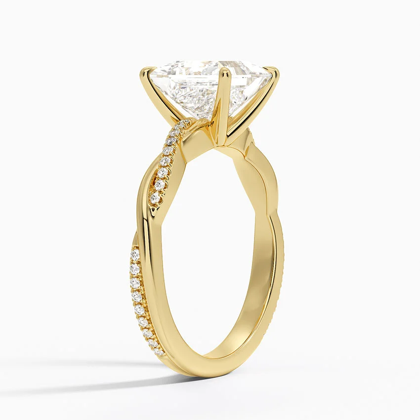 Twised Vine Moissanite Engagement Ring-VOOGME