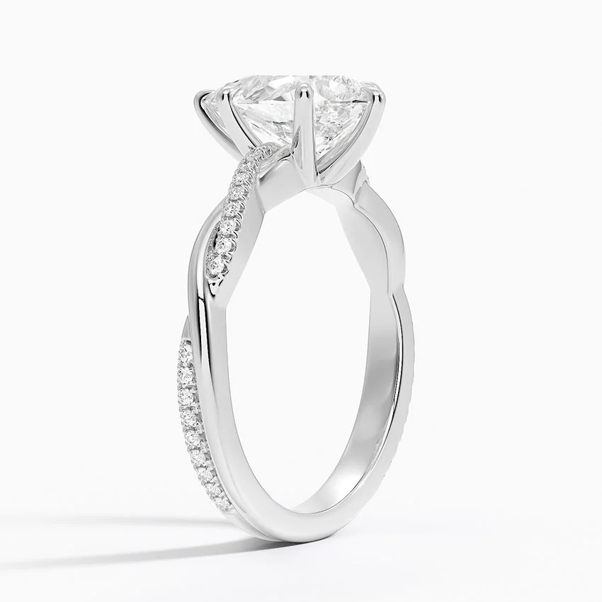 Twised Vine Moissanite Engagement Ring-VOOGME