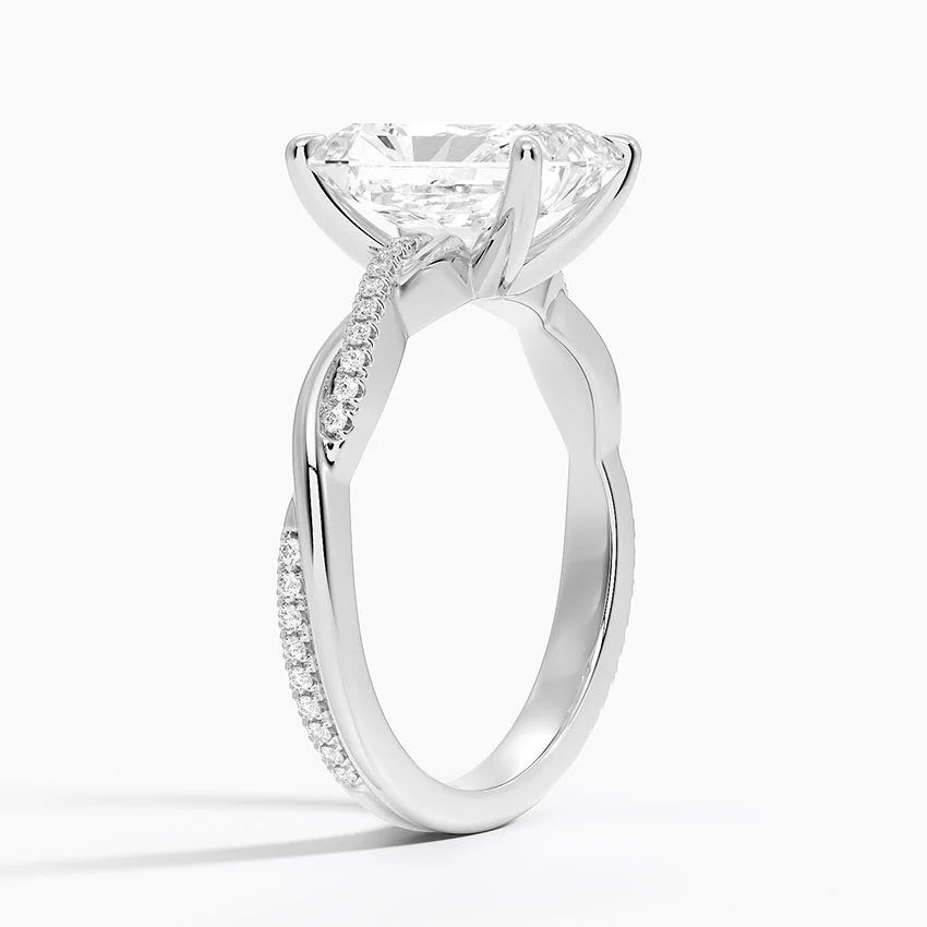 Twised Vine Moissanite Engagement Ring-VOOGME
