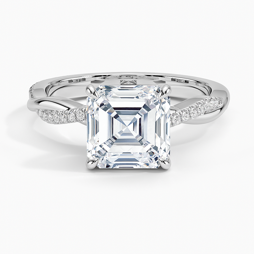 Twised Vine Moissanite Engagement Ring-VOOGME