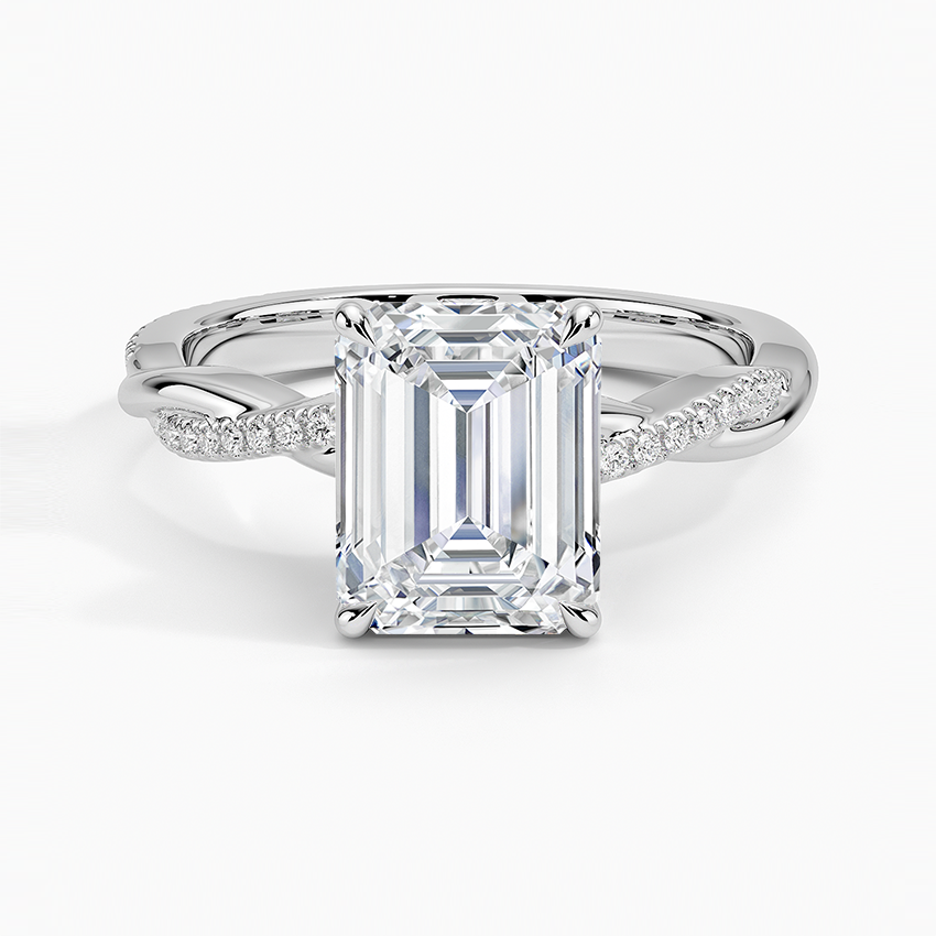 Twised Vine Moissanite Engagement Ring-VOOGME
