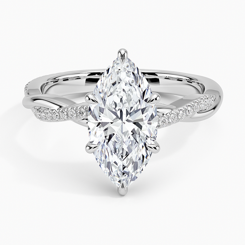 Twised Vine Moissanite Engagement Ring-VOOGME