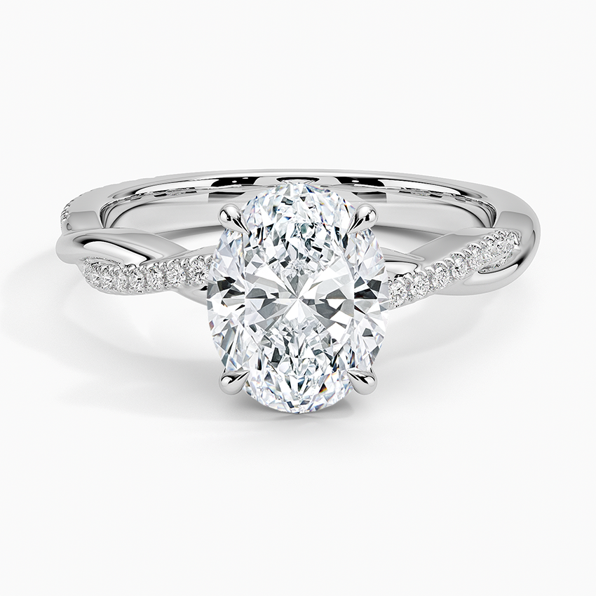 Twised Vine Moissanite Engagement Ring-VOOGME