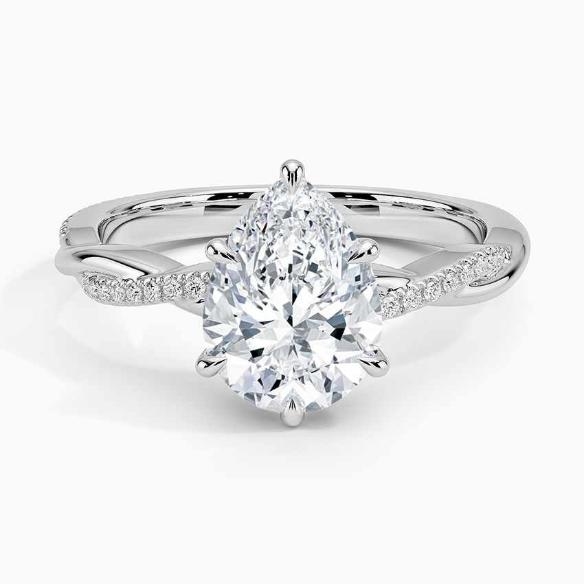 Twised Vine Moissanite Engagement Ring-VOOGME