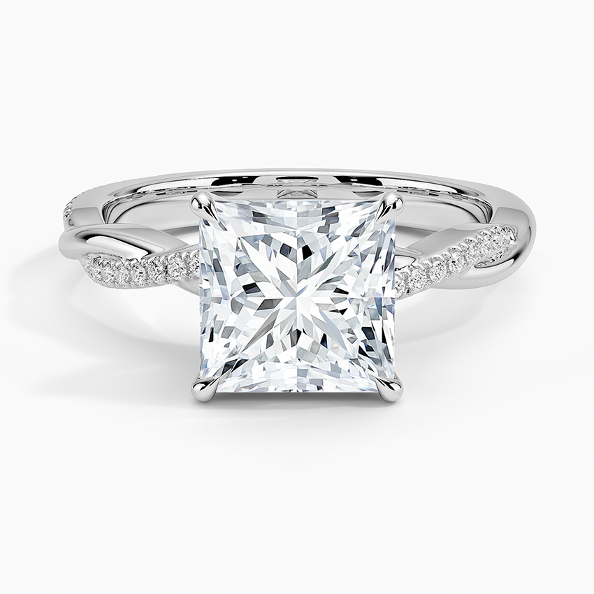 Twised Vine Moissanite Engagement Ring-VOOGME