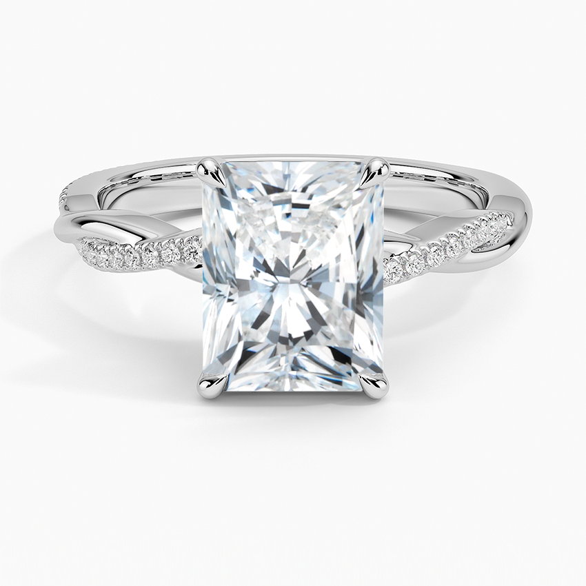 Twised Vine Moissanite Engagement Ring-VOOGME