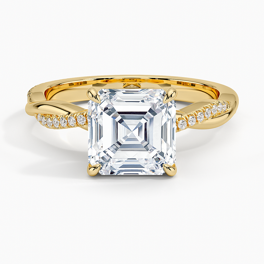 Twised Vine Moissanite Engagement Ring-VOOGME