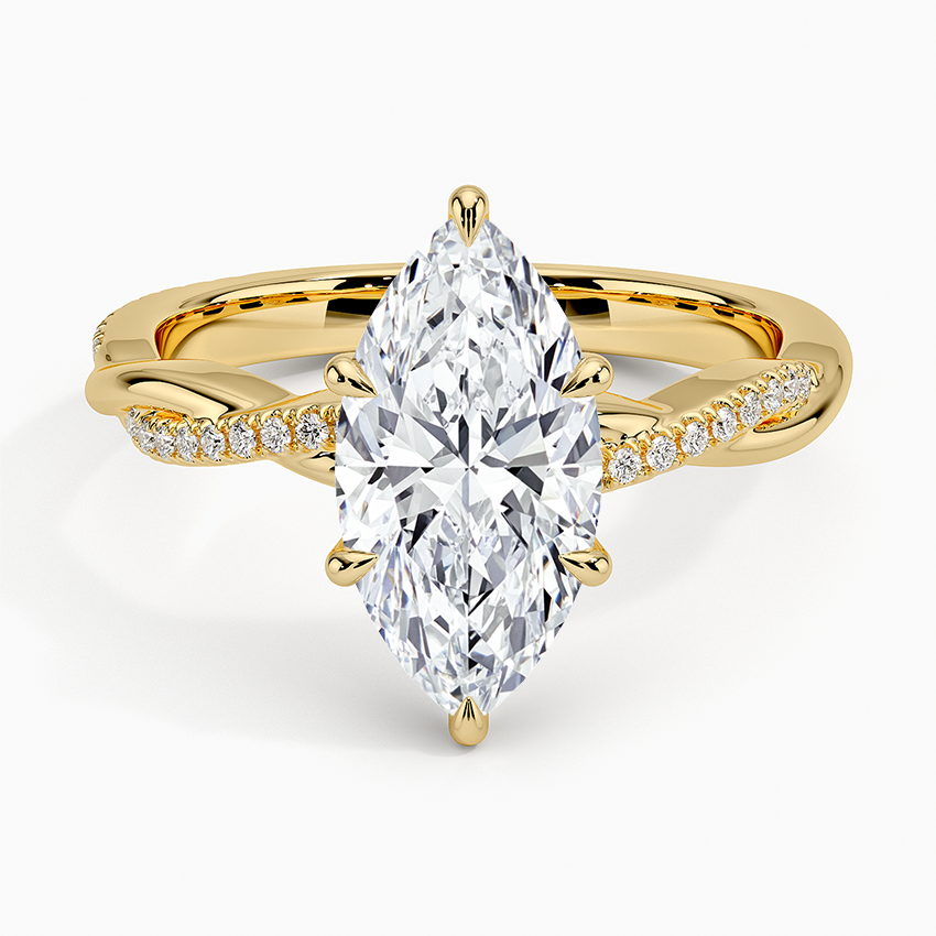 Twised Vine Moissanite Engagement Ring-VOOGME