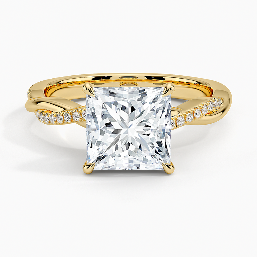 Twised Vine Moissanite Engagement Ring-VOOGME