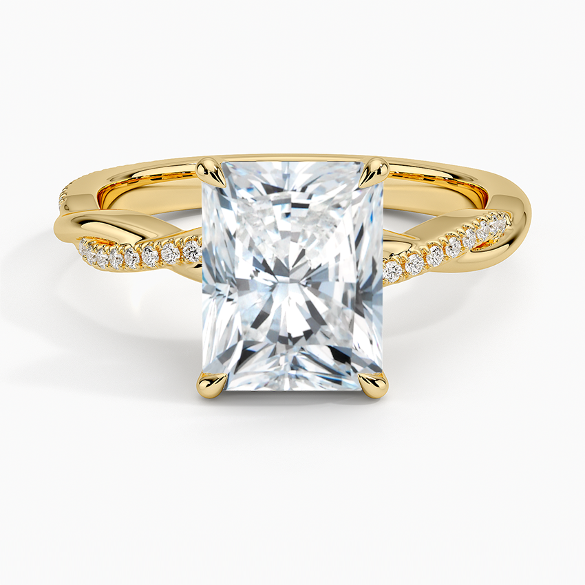 Twised Vine Moissanite Engagement Ring-VOOGME