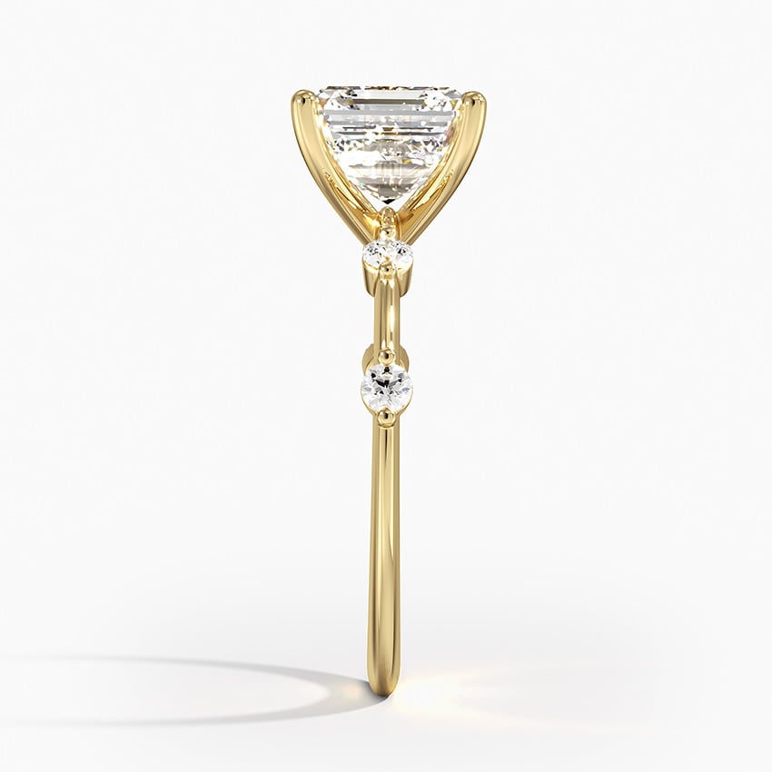 Aime Accent Moissanite Engagement Ring-VOOGME