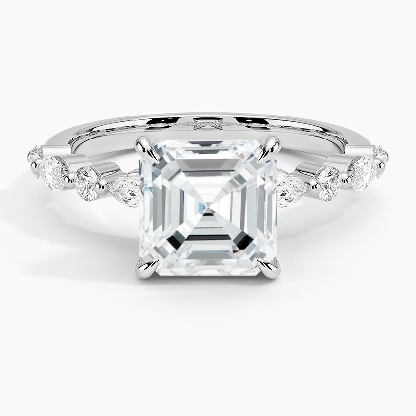 Versa Accent Moissanite Engagement Ring-VOOGME