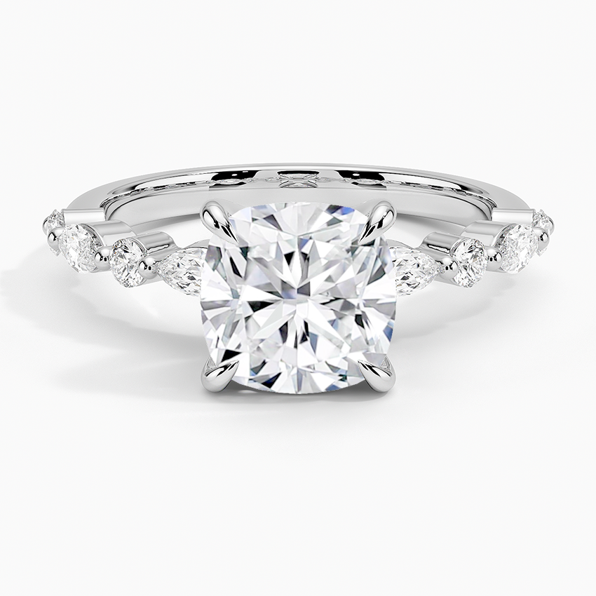 Versa Accent Moissanite Engagement Ring-VOOGME