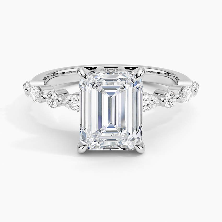 Versa Accent Moissanite Engagement Ring-VOOGME