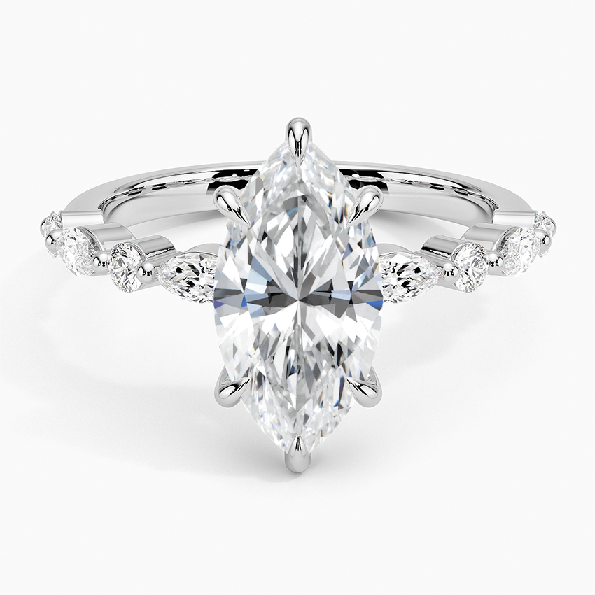 Versa Accent Moissanite Engagement Ring-VOOGME