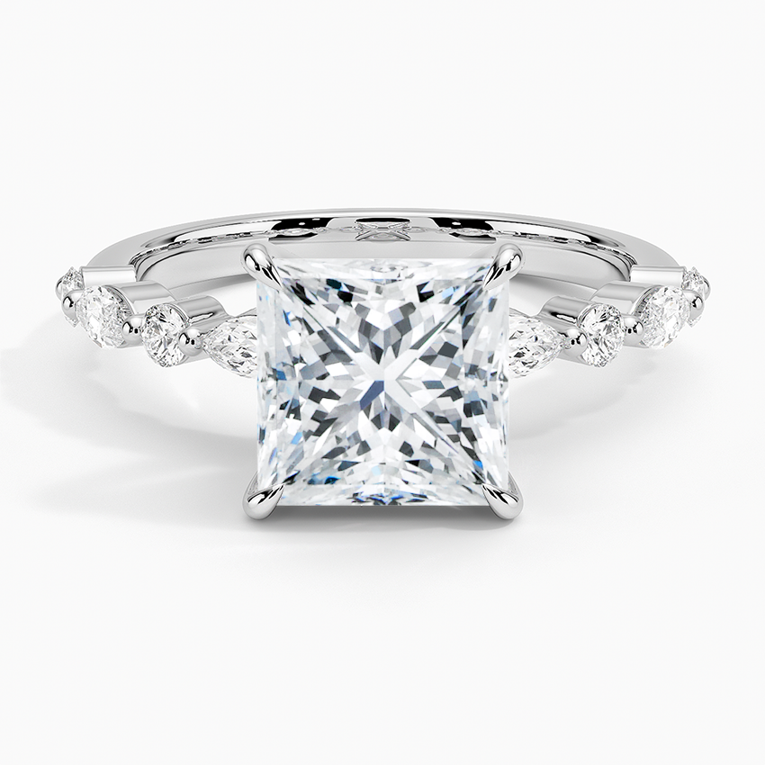 Versa Accent Moissanite Engagement Ring-VOOGME