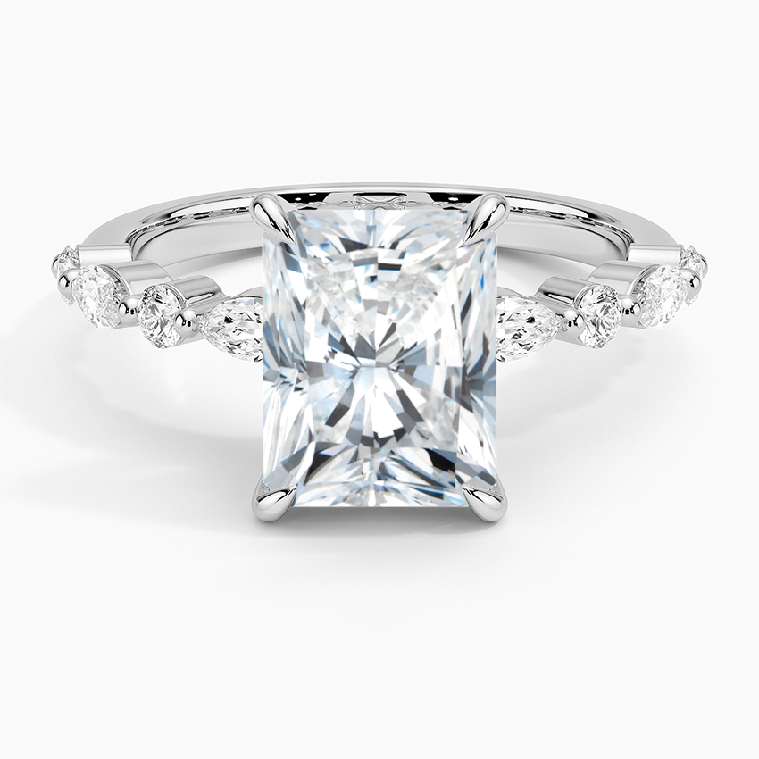 Versa Accent Moissanite Engagement Ring-VOOGME