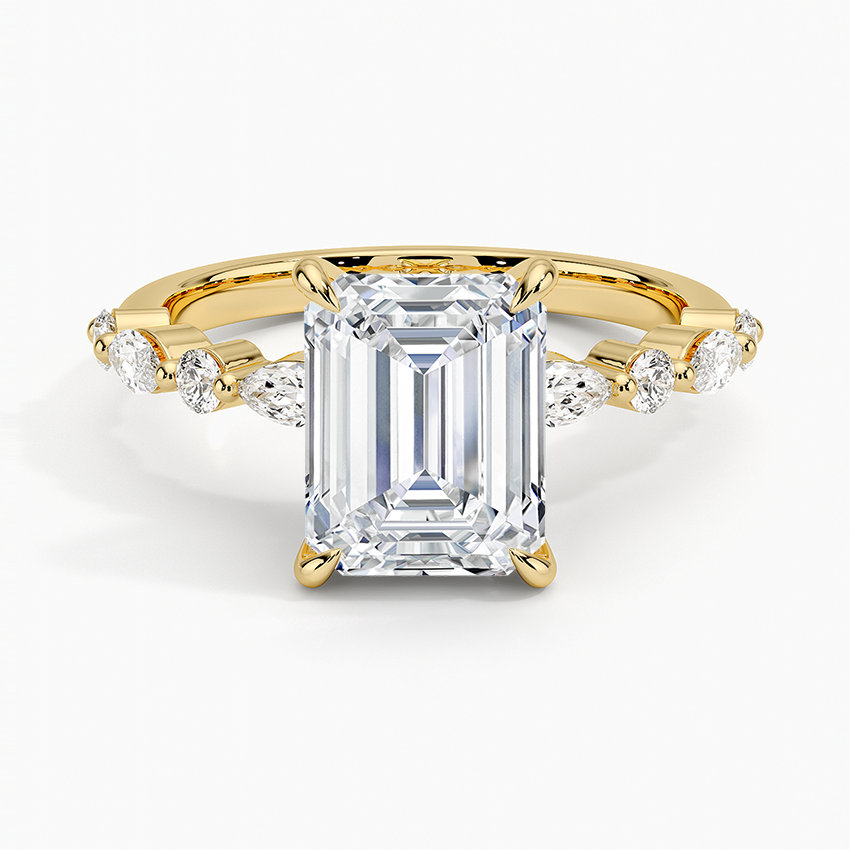 Versa Accent Moissanite Engagement Ring-VOOGME