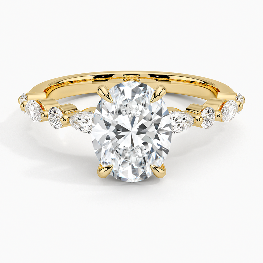 Versa Accent Moissanite Engagement Ring-VOOGME