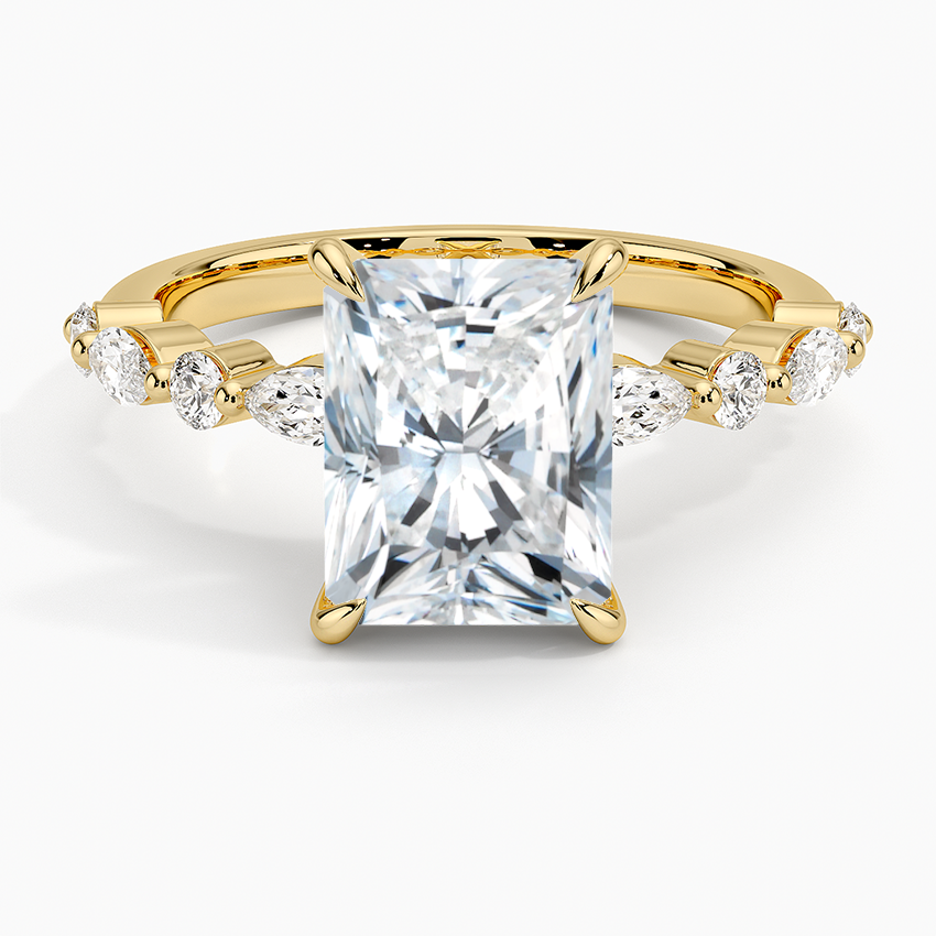 Versa Accent Moissanite Engagement Ring-VOOGME
