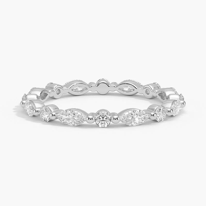Irsy Eternity Moissanite Wedding Band-VOOGME