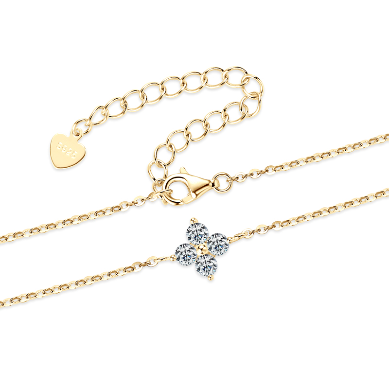Rosetta Clover Moissanite Bracelet
