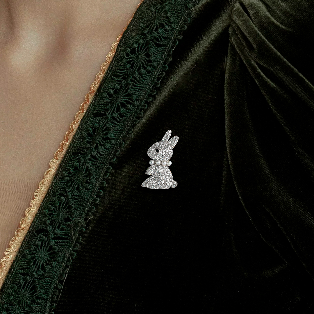 Rabbit Brooch