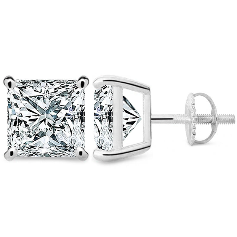 Demeter Moissanite Stud Earrings (Screw Back Earrings)-VOOGME