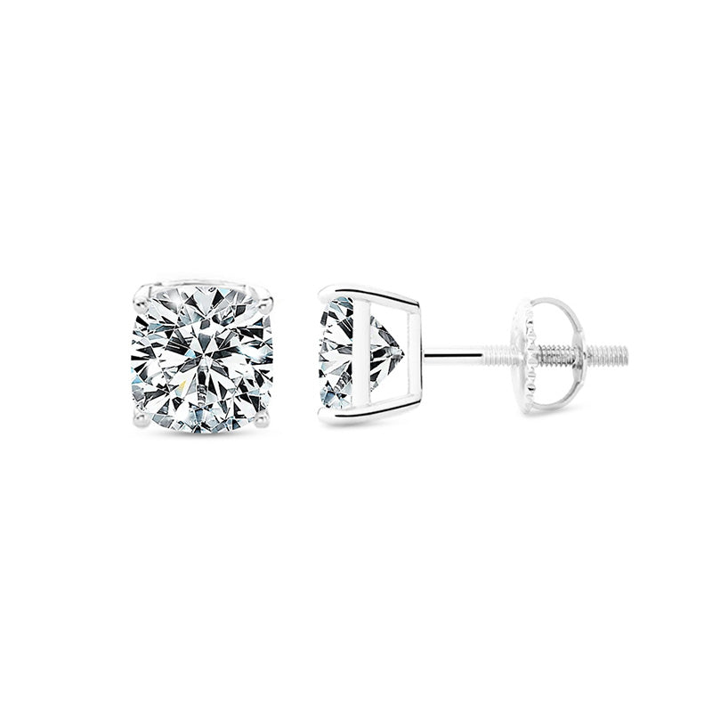 Demeter Moissanite Stud Earrings (Screw Back Earrings)-VOOGME