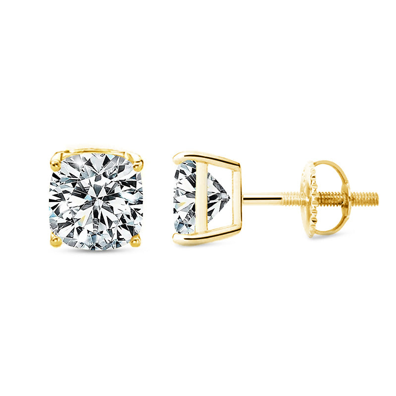 Demeter Moissanite Stud Earrings (Screw Back Earrings)-VOOGME
