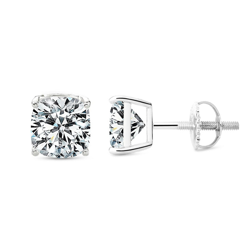 Demeter Moissanite Stud Earrings (Screw Back Earrings)-VOOGME