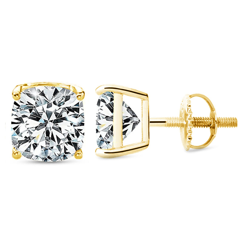 Demeter Moissanite Stud Earrings (Screw Back Earrings)-VOOGME