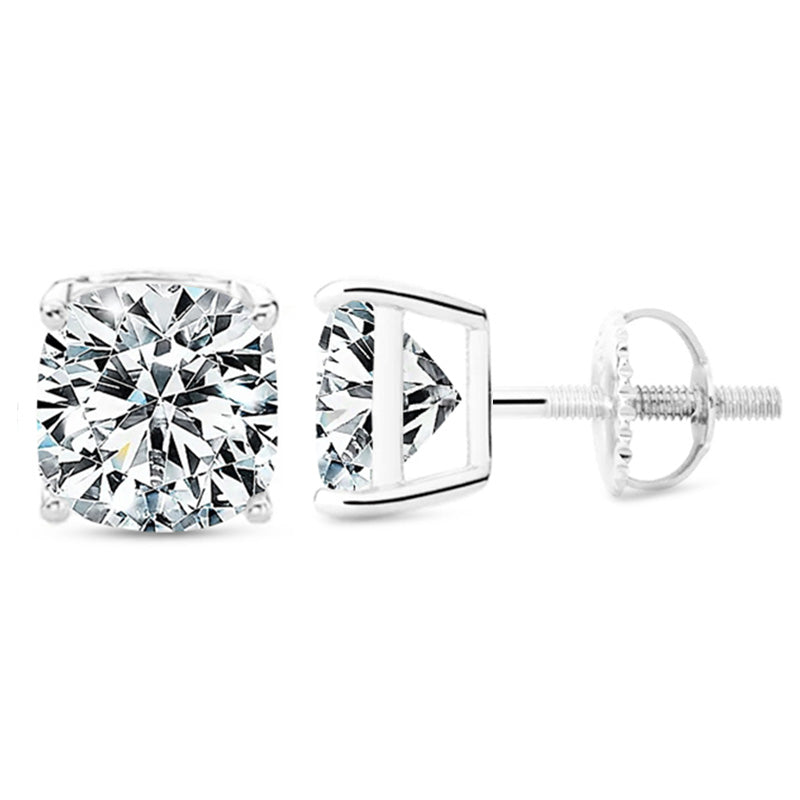 Demeter Moissanite Stud Earrings (Screw Back Earrings)-VOOGME