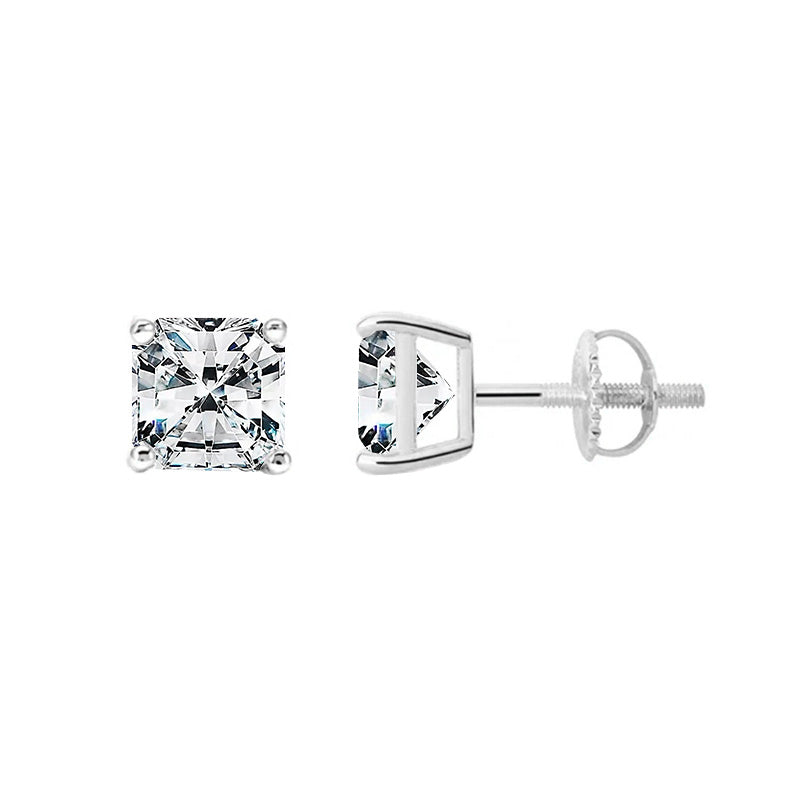 Demeter Moissanite Stud Earrings (Screw Back Earrings)-VOOGME
