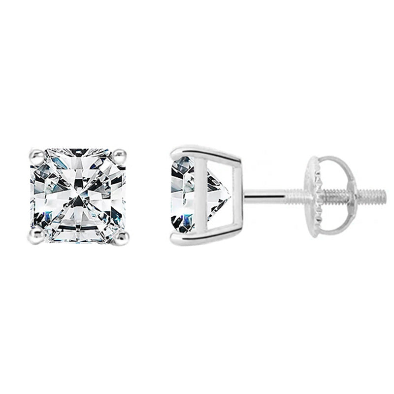 Demeter Moissanite Stud Earrings (Screw Back Earrings)-VOOGME