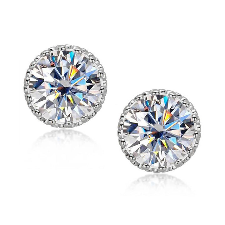 Designer Moissanite Stud Earrings-VOOGME