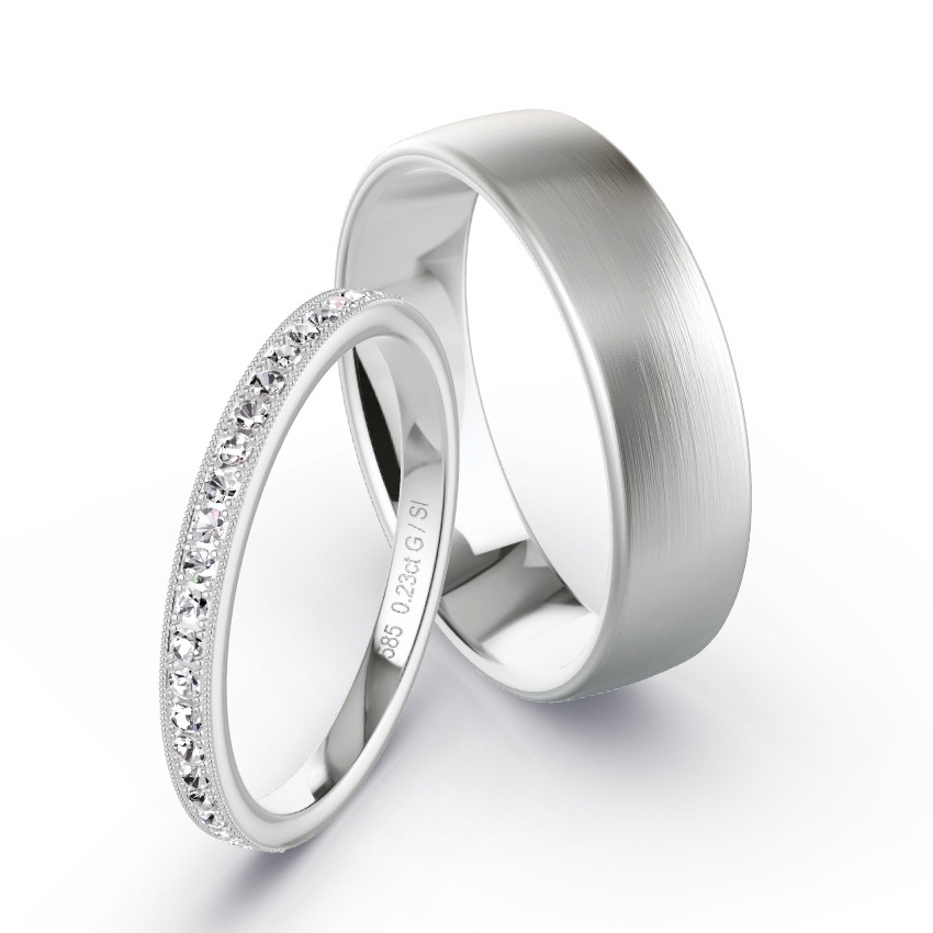 Ellora Embrace Round Moissanite Set