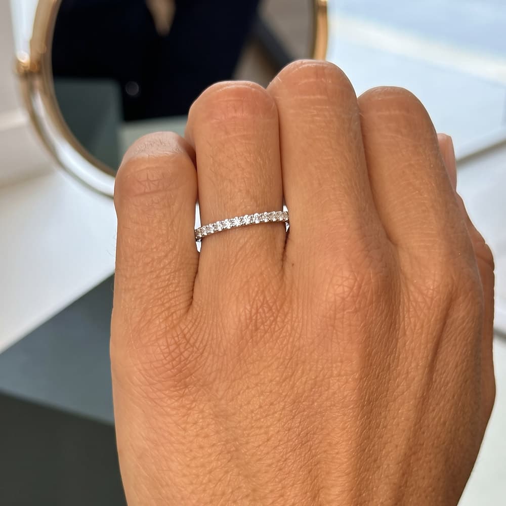 Half Eternity Moissanite Wedding Band (0.15 ct. tw.)