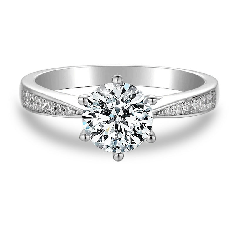Attente Vintage Moissanite Engagement Ring-VOOGME