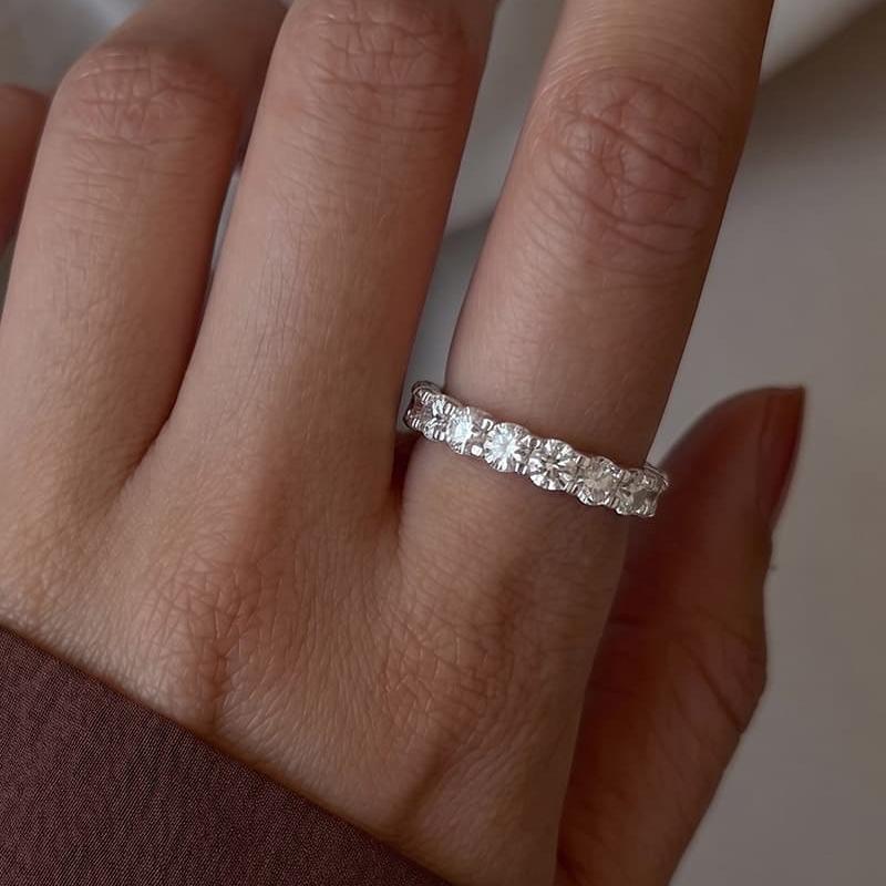 Round Moissanite Wedding Band (2.0 ct. tw.)