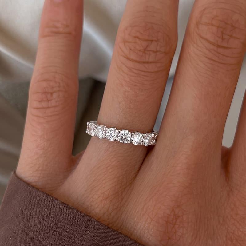 Round Moissanite Wedding Band (2.0 ct. tw.)
